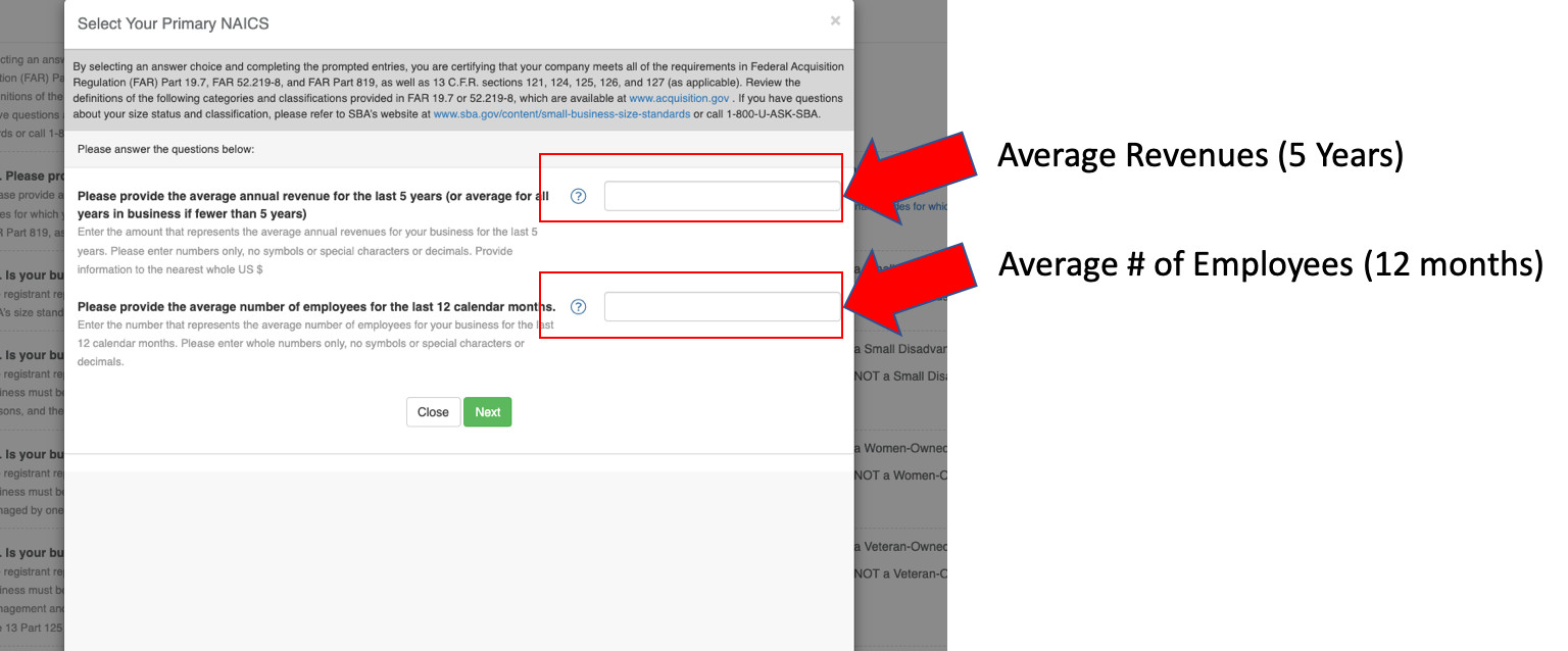 How to fill out the SBA Small Business Size Determination